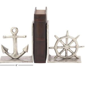 Striking Aluminum Nautical
Bookends